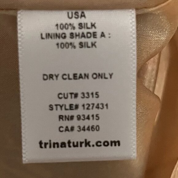 Trina Turk laurie mini dress size 4 100% silk long sleeve boat neck jigsaw plaid - Picture 7 of 9